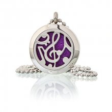(image for) Aromatherapy Diffuser Necklace - Music Notes 25mm