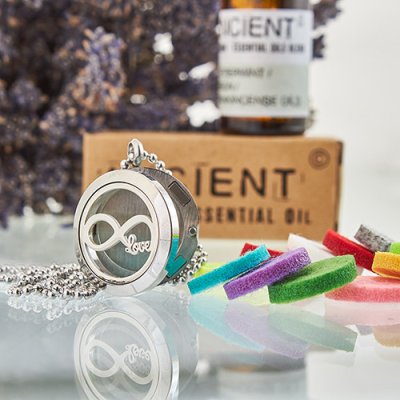 (image for) Aromatherapy Diffuser Necklace - Infinity Love 25mm