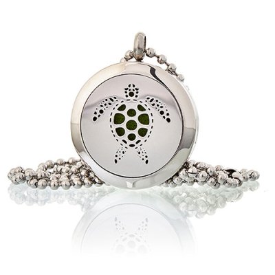 (image for) Aromatherapy Diffuser Necklace - Turtle 25mm