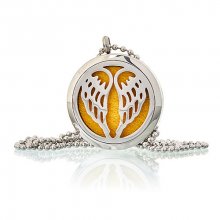 (image for) Aromatherapy Diffuser Necklace - Angel Wings 30mm