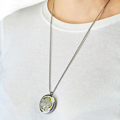 (image for) Aromatherapy Jewellery Necklace - OM Chakra - 30mm