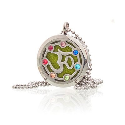 Aromatherapy Jewellery Necklace - OM Chakra - 30mm (image for) Aromatherapy Jewellery Necklace - OM Chakra - 30mm