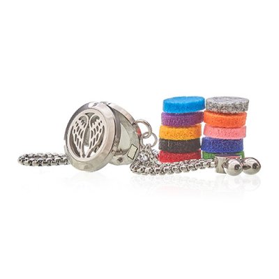 (image for) Aromatherapy Jewellery Chain Bracelet - Angel Wings - 20mm