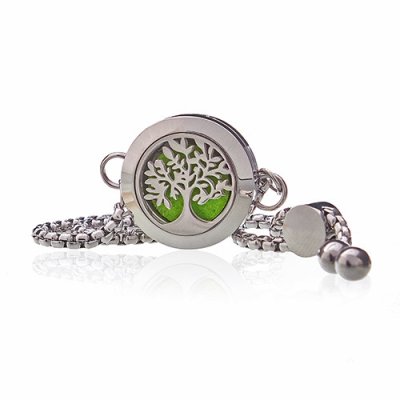 Aromatherapy Jewellery Chain Bracelet - Tree of Life - 20mm (image for) Aromatherapy Jewellery Chain Bracelet - Tree of Life - 20mm