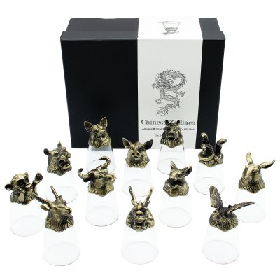 (image for) Gift Set of 12 Glasses (25ml) - Forest & Mystical Creatures