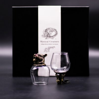 (image for) Gift Set of 6 Glasses (100ml) - Mystical Creatures - Antique Bronze