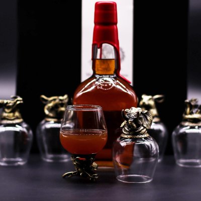 (image for) Gift Set of 6 Glasses (100ml) - Mystical Creatures - Antique Bronze