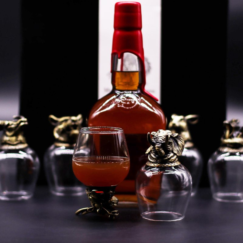 (image for) Gift Set of 6 Glasses (100ml) - Mystical Creatures - Antique Bronze