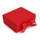 (image for) Flat Pack Gift Box - Medium Square (20x18.2x8cm) - Red