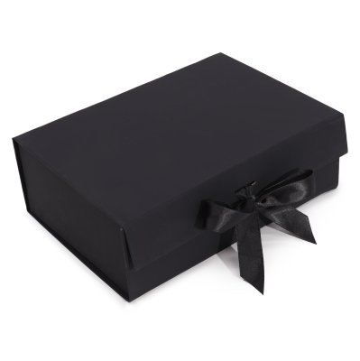 (image for) Flat Pack Gift Box - Large (28.2x20.2x9.2cm) - Black