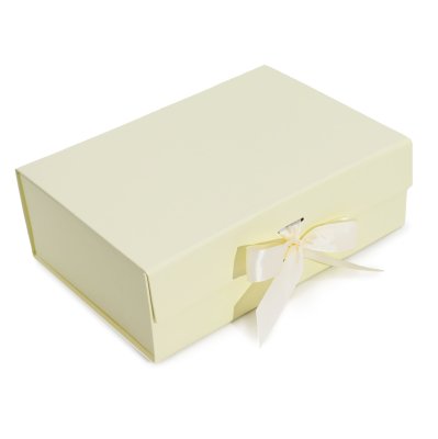 (image for) Flat Pack Gift Box - Large (28.2x20.2x9.2cm) - Ivory