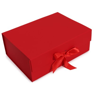 (image for) Flat Pack Gift Box - Extra Large (33x25x12cm) - Red