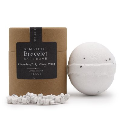 (image for) White Jasper Gem Bracelet Bath Bomb