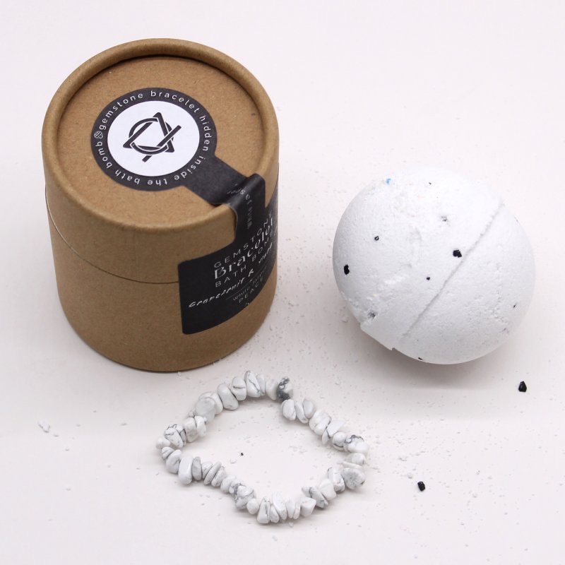 (image for) White Jasper Gem Bracelet Bath Bomb