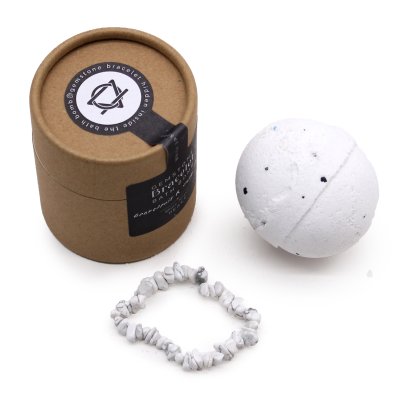 White Jasper Gem Bracelet Bath Bomb (image for) White Jasper Gem Bracelet Bath Bomb
