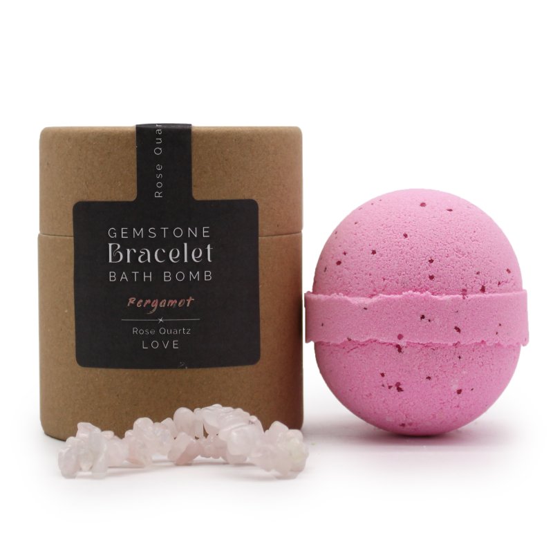 (image for) Rose Quartz Gem Bracelet Bath Bomb