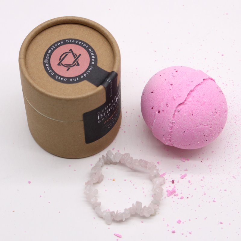 (image for) Rose Quartz Gem Bracelet Bath Bomb