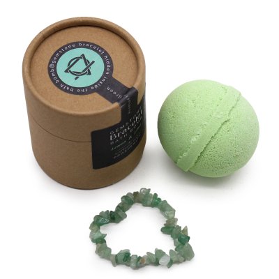 Green Aventurine Gem Bracelet Bath Bomb (image for) Green Aventurine Gem Bracelet Bath Bomb