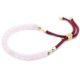 (image for) 18K Gold Plated Gemstone Bordeaux String Bracelet - Rose Quartz