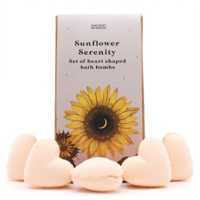 Sunflower Serenity Bath Heart Gift Set (image for) Sunflower Serenity Bath Heart Gift Set