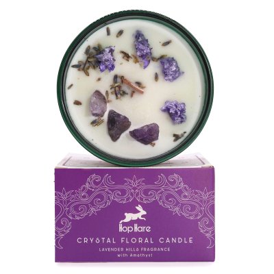 (image for) Hop Hare Crystal Magic Flower Candle - The Moon