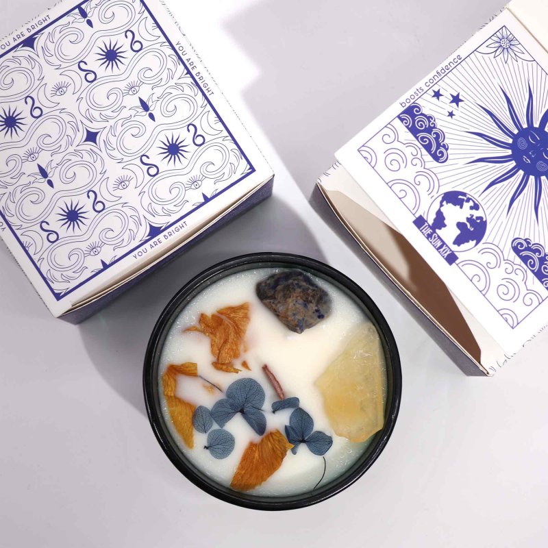 (image for) Hop Hare Crystal Magic Flower Candle - The Sun