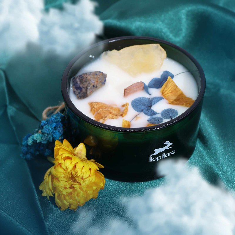 (image for) Hop Hare Crystal Magic Flower Candle - The Sun