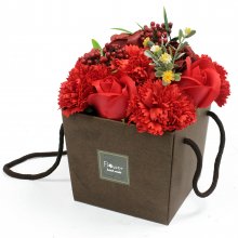 (image for) Soap Flower Bouquet - Red Rose & Carnation
