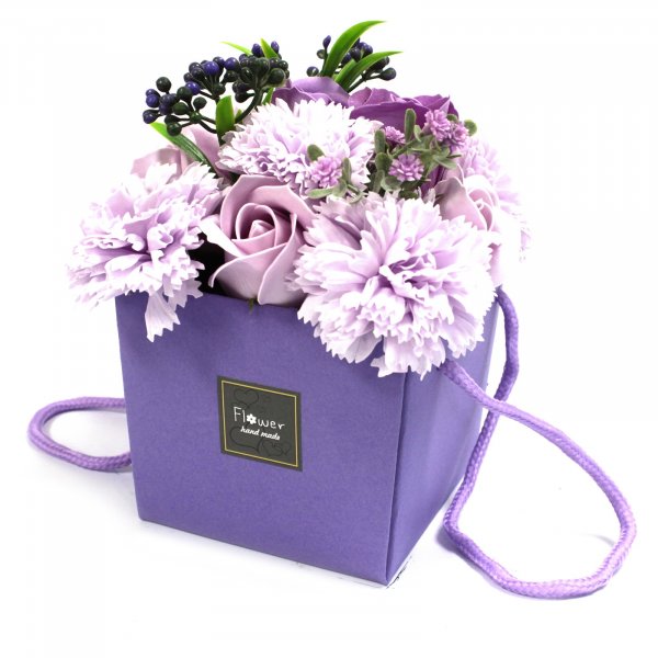 (image for) Soap Flower Bouquet - Lavender Rose & Carnation