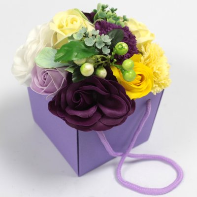(image for) Soap Flower Bouquet - Purple Flower Garden