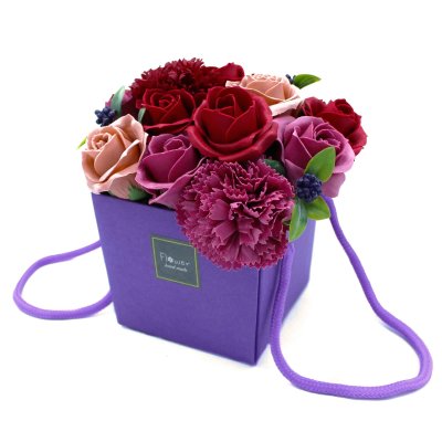 (image for) Soap Flower Bouquet - Purple Flower Garden