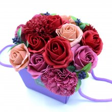 (image for) Soap Flower Bouquet - Purple Flower Garden