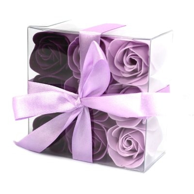 (image for) Set of 9 Soap Flower - Lavender Roses