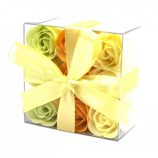 (image for) Set of 9 Soap Flowers- Spring Roses