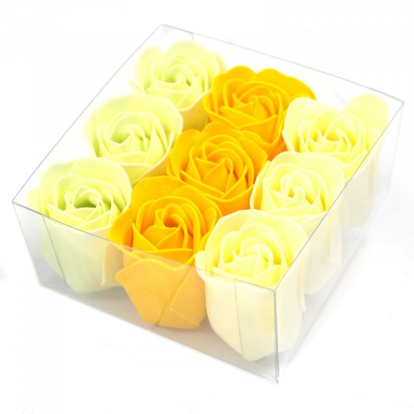 (image for) Set of 9 Soap Flowers- Spring Roses