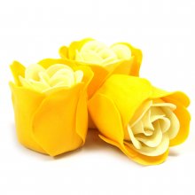 (image for) Set of 3 Soap Flower Heart Box - Spring Roses