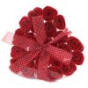 (image for) Set of 24 Soap Flower Heart Box - Red Roses