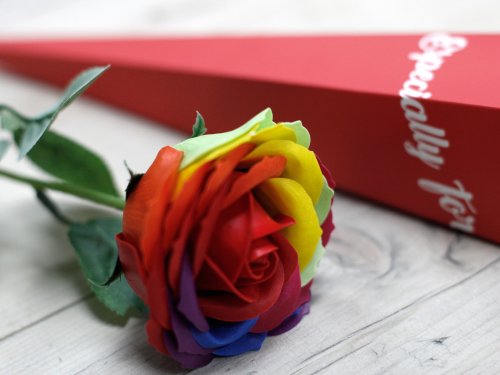 (image for) Luxury Soap Flower - Rainbow