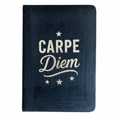(image for) Black Velvet Notebook - 80 pages - Carpe Diem