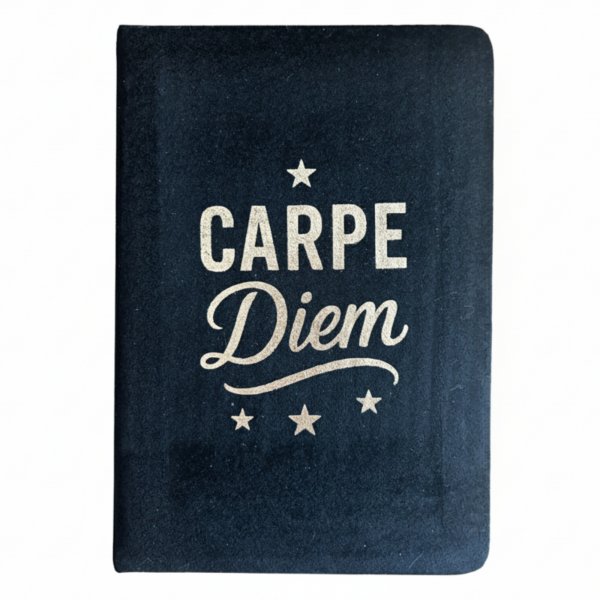(image for) Black Velvet Notebook - 80 pages - Carpe Diem