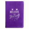 (image for) Lavender Velvet Notebook - 80 pages - Believe Yourself