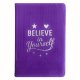 (image for) Lavender Velvet Notebook - 80 pages - Believe Yourself