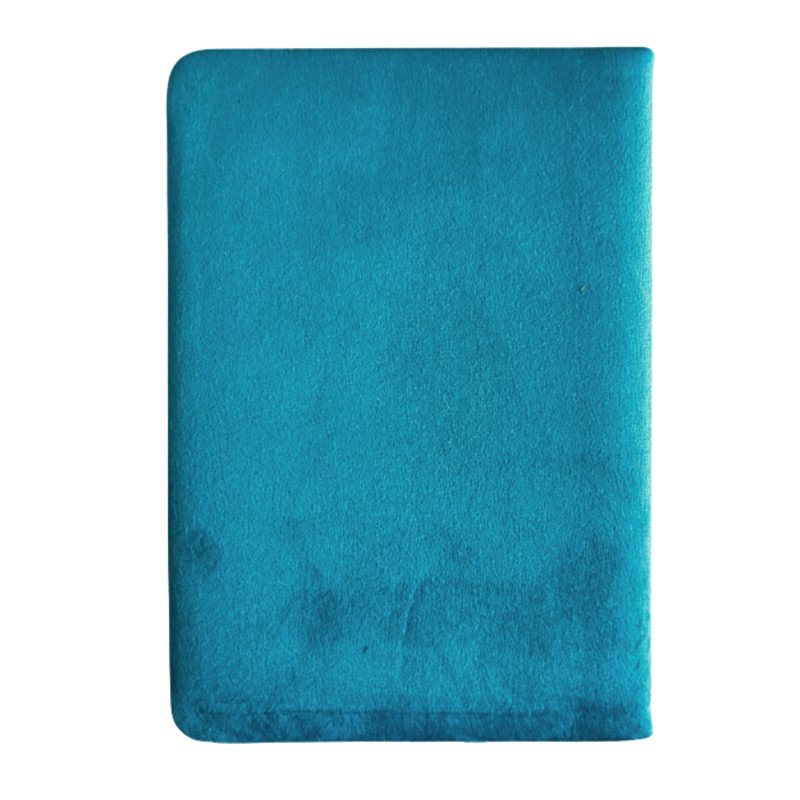 (image for) Light Blue Velvet Notebook - 80 pages - Embrace The Journey