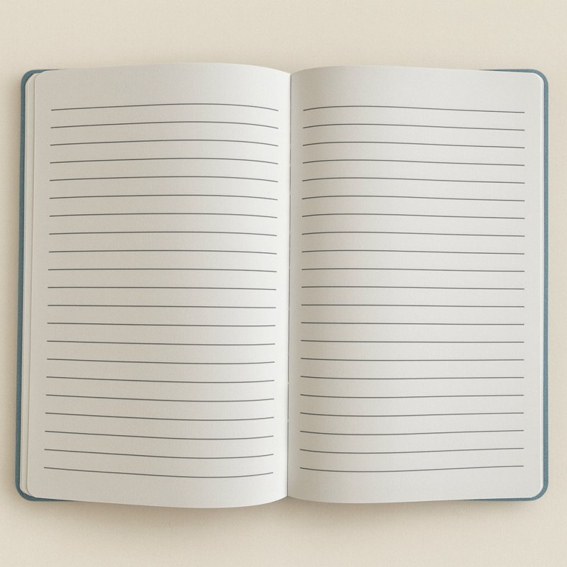 (image for) Light Blue Velvet Notebook - 80 pages - Embrace The Journey