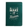 (image for) Dark Green Velvet Notebook - 80 pages - Make It Happen