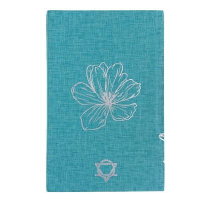 (image for) Blue Gratitude Journal with Silver Lining - 120 pages - I am Thankful For