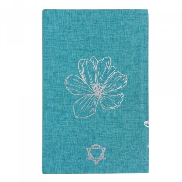 (image for) Blue Gratitude Journal with Silver Lining - 120 pages - I am Thankful For