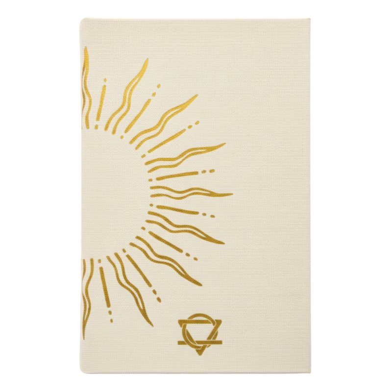 (image for) Ivory Gratitude Journal with Gold Lining - 120 pages - My Days are Full of Sun