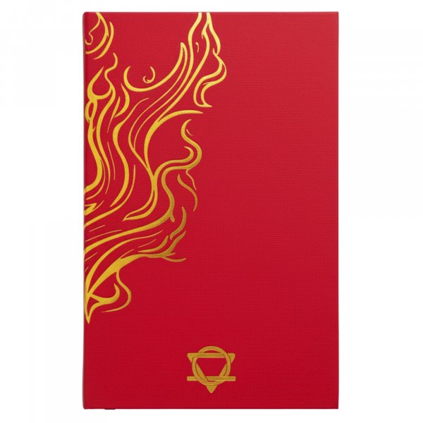 (image for) Red Wellness Journal - 120 pages - Golden Mandala and Lotus