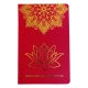 (image for) Red Wellness Journal - 120 pages - Golden Mandala and Lotus